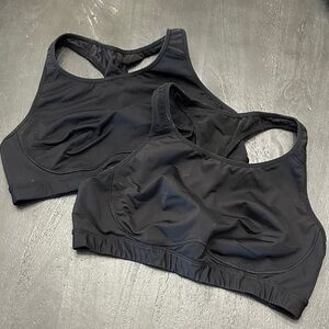 Women's Black High-Impact Sports Bras (2)